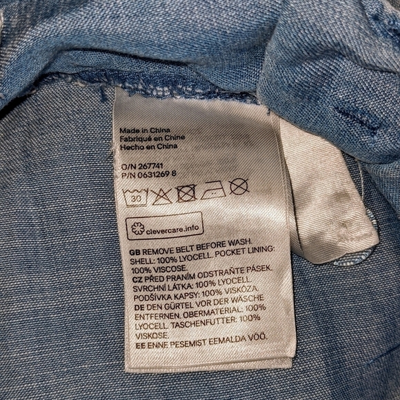 Blue Buttery Soft Comfy Shorts with Rope Belt by L.O.G.G. - Picture 6 of 7